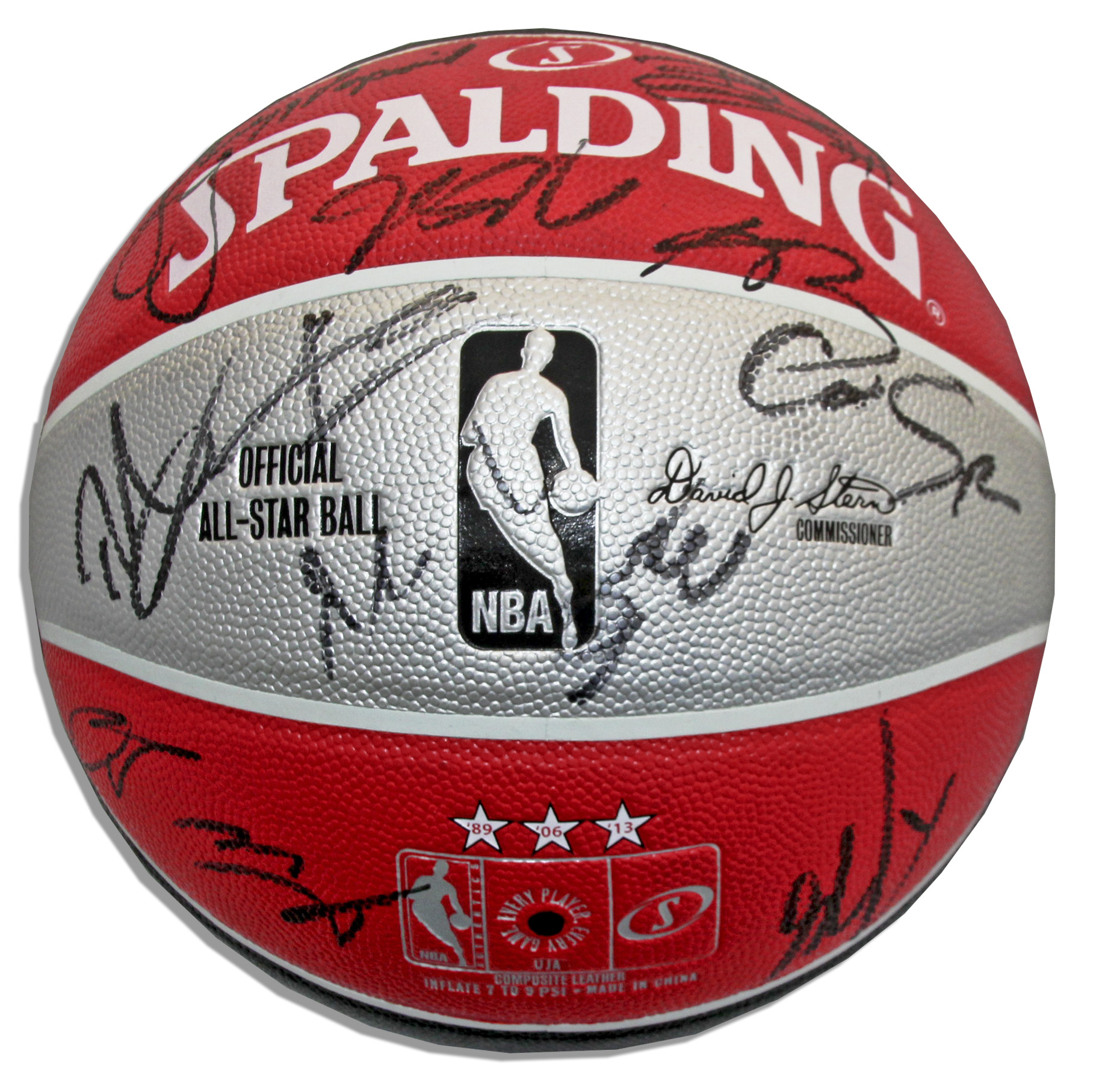 Lot Detail - NBA 2013 All-Star Basketball Signed by 24 Players -- Includes Kobe Bryant ...