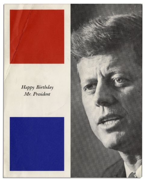 Program From ''New York's Birthday Salute To President Kennedy'' at Madison Square Garden -- Where Marilyn Monroe Sang Her Sexy Rendition of ''Happy Birthday'' to JFK