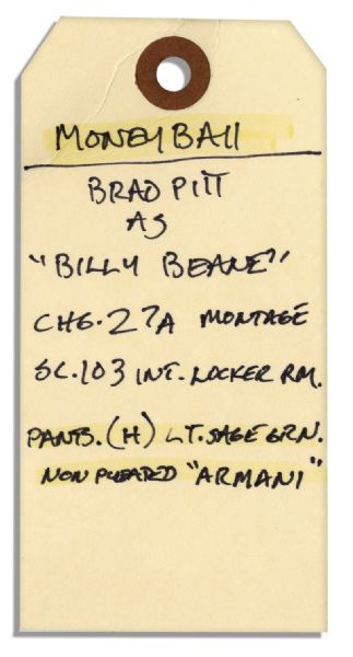 Brad Pitt ''Moneyball'' Costume