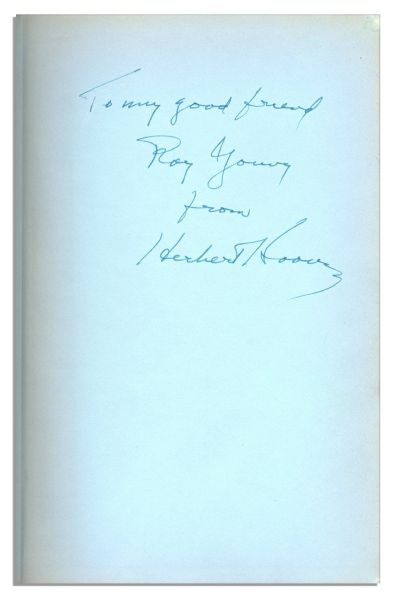 Herbert Hoover Signed First Printing of His ''Memoirs''