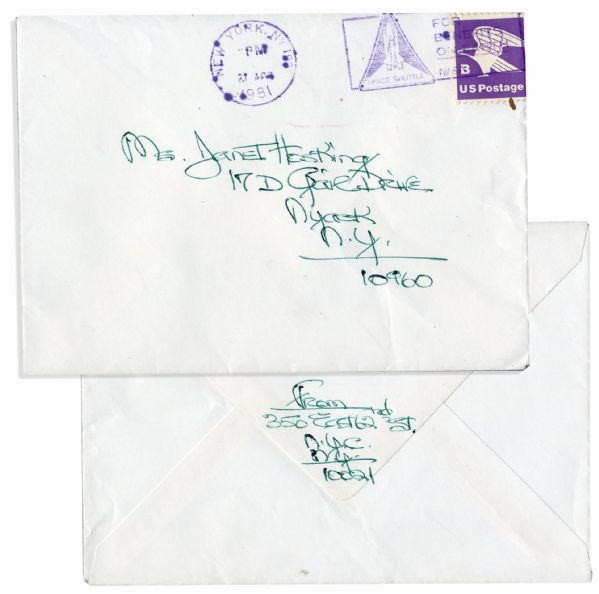 'Grey Gardens'' Edie Beale Autograph Letter Signed -- ''...Hindu astrologer charges $75 - they do it by the moon...poor Prince Charles looked so unhappy - he said he was forced to marry...''