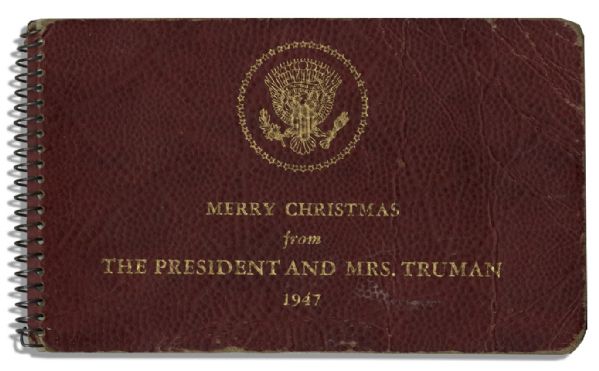 Harry S. Truman Signature as President -- Enclosed in a White House Gift Wallet