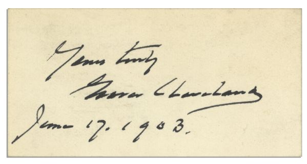 Grover Cleveland Signature