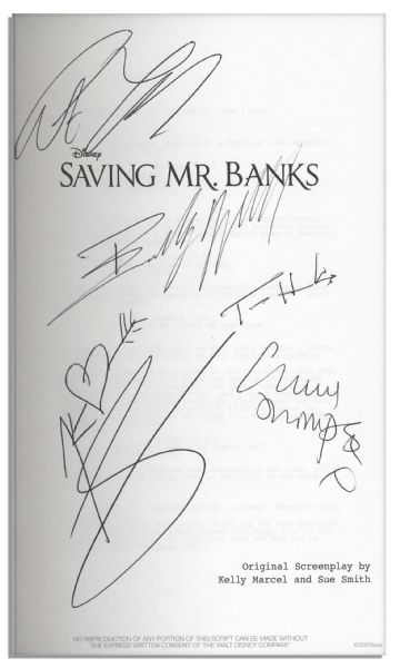 ''Saving Mr. Banks'' Script Signed by Its Leading Actors -- Including Tom Hanks, Emma Thompson Colin Farrell & More