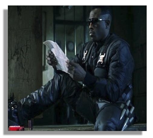 Wesley Snipes Spike From Vampire Action Film ''Blade''