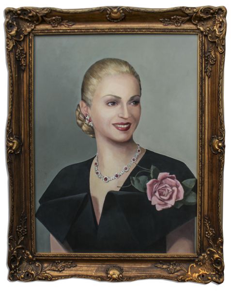 Elegant Screen-Used Portrait of Madonna as Eva Peron in Her Acclaimed Role in ''Evita'' 