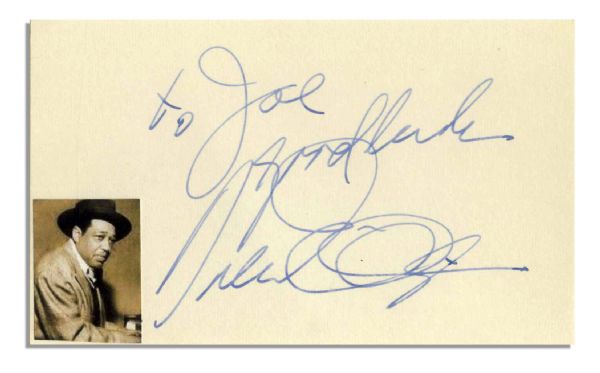 Duke Ellington Autograph