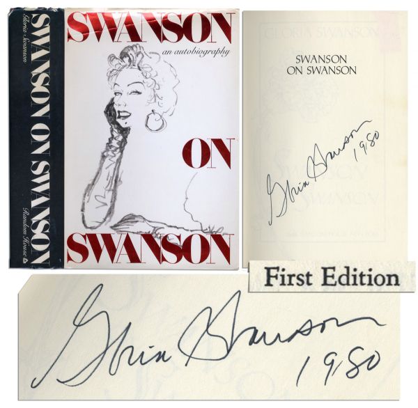 Hollywood Siren Gloria Swanson Signed Autobiography