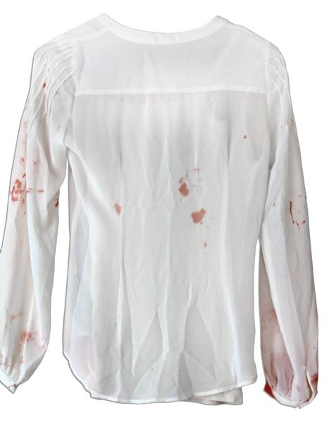 Desperate Housewives' Teri Hatcher's Screen-Worn Wardrobe Ensemble From The Show's Final Season -- Blouse Dyed to Appear Bloodstained From Her Character's Husband's Murder