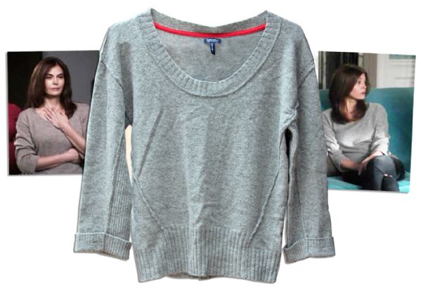 Teri Hatcher Screen-Worn Cashmere Sweater From One of the Last Episodes of ''Desperate Housewives''