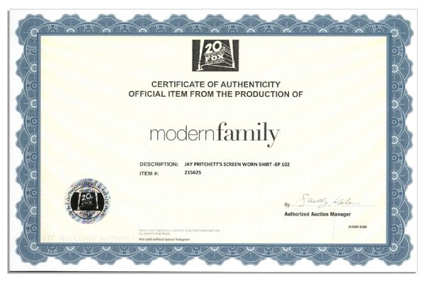 Ed O'Neill Screen Worn Prada Shirt From ''Modern Family''