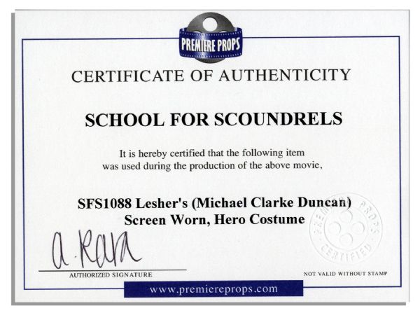 Michael Clark Duncan Screen-Worn Wardrobe From ''School For Scoundrels'' -- With a COA From Premiere Props
