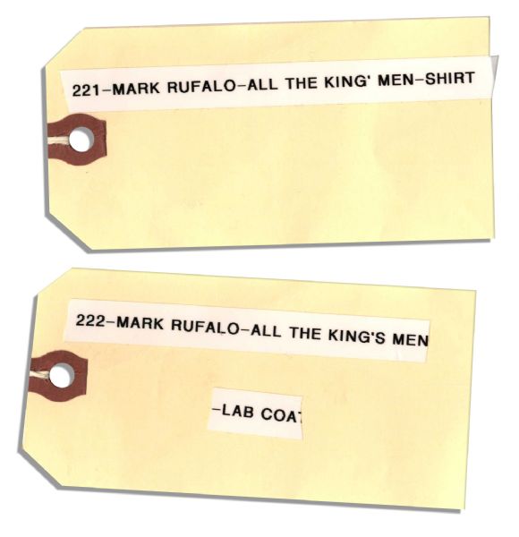 Academy Award-Nominated Actor Mark Ruffalo Screen-Worn Wardrobe From ''All The King's Men''