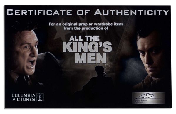 Academy Award-Nominated Actor Mark Ruffalo Screen-Worn Wardrobe From ''All The King's Men''