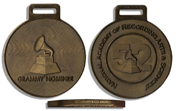 Grammy Nomination Medal From the 52nd Annual Ceremony in 2010 -- Solid Bronze Medal Made by Tiffany & Co.