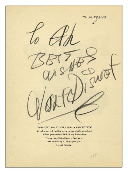 Walt Disney ''Pinocchio'' Book Signed -- With The Signatures of More Than 20 Early Disney Animators