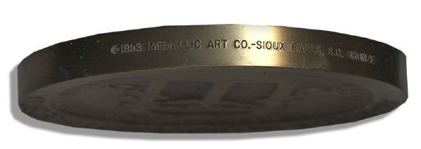Solid Bronze Peabody Award Medal From 1993