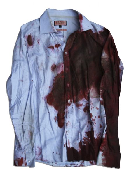 Bradley Cooper Screen-Worn Wardrobe From ''Limitless'' -- Heavily Distressed With Prop Blood