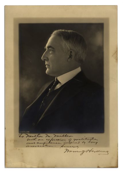 Warren G. Harding 9.75'' x 13.75'' Photo Signed