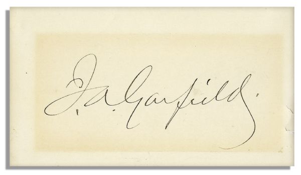 James Garfield Card Signed