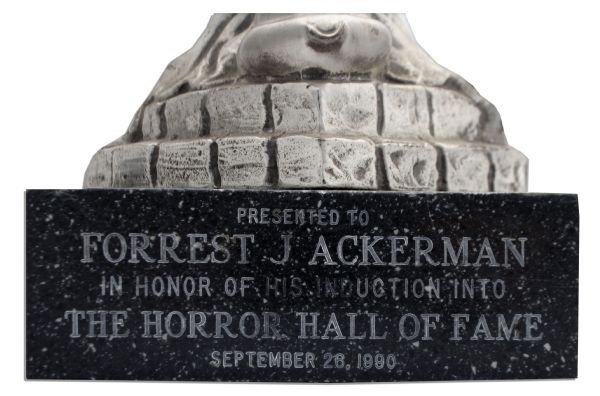 Exceedingly Rare Horror Hall of Fame Award Statue Presented to Iconic Sci-Fi Personality Forrest J. Ackerman