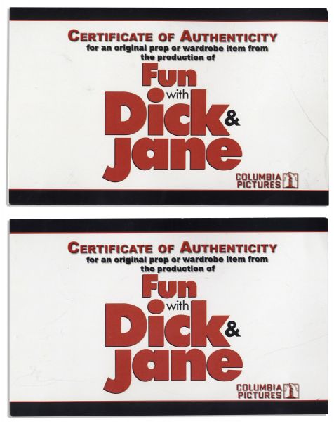 Jim Carrey & Tea Leoni Water Gun Props From ''Fun With Dick and Jane''