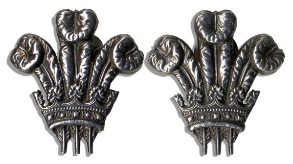 Prince of Wales Feathers Earrings Owned by The Duke & Duchess of Windsor