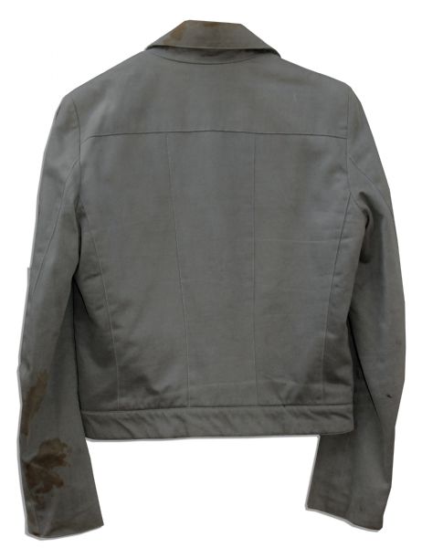 Martial Arts Legend Bruce Lee Personally Owned & Worn Grey Cotton Jacket -- With a COA From His Former Wife, Linda Lee