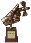 Flying Fickle Finger of Fate Award Statue Prop From TV Series Rowan & Martins Laugh-In -- Parody Award Given Out to Celebrities & Politicians
