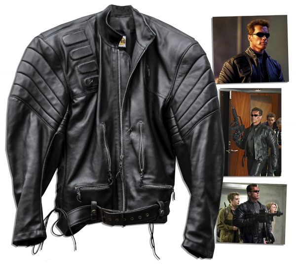Arnold Schwarzenegger ''Terminator 3: Rise of the Machines'' Leather Jacket