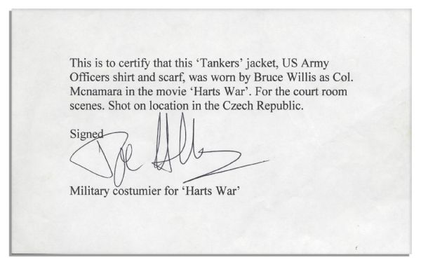 Bruce Willis ''Hart's War'' Jacket