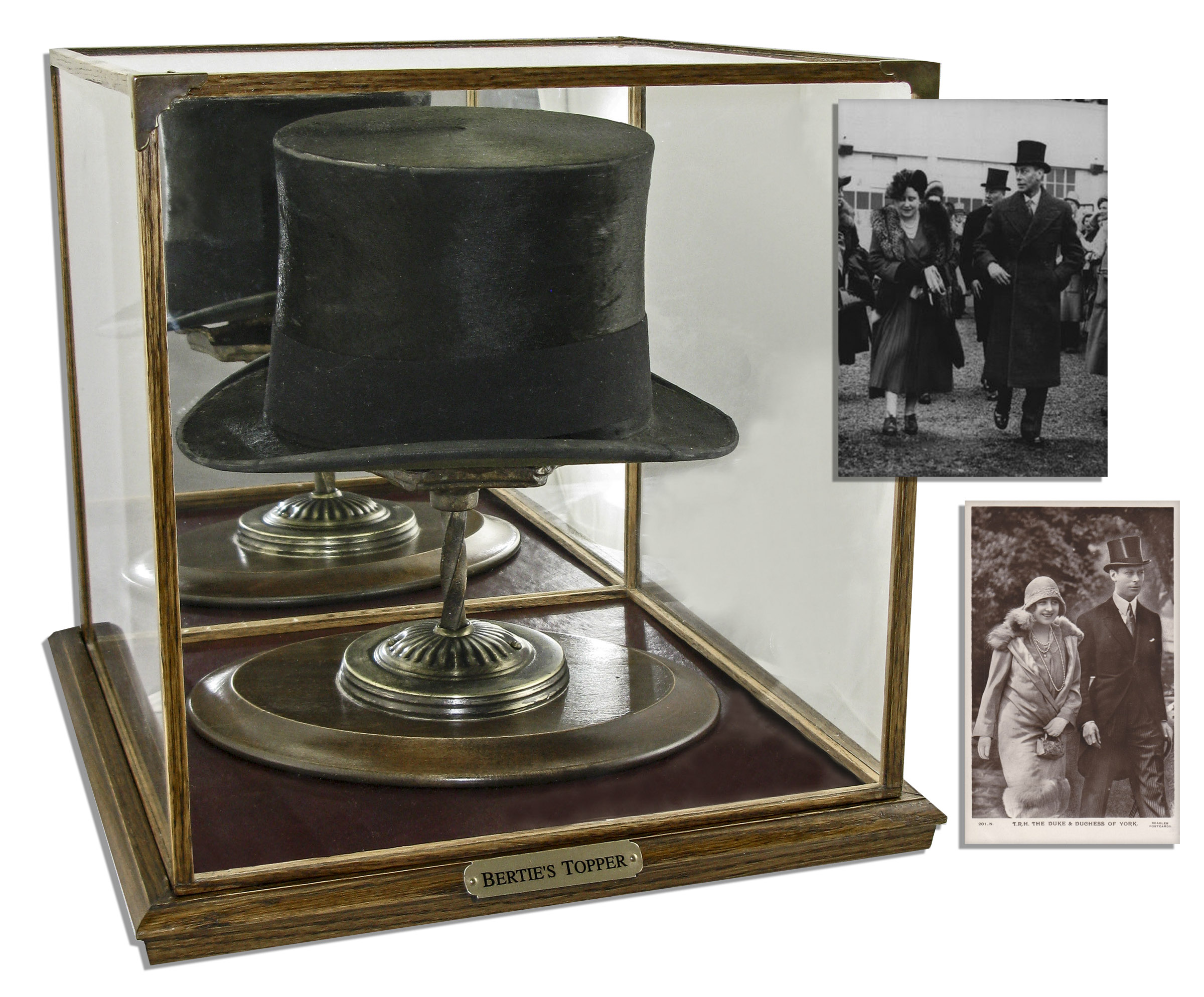 King George Memorabilia King George VI Worn Top Hat