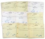 Collection of 1943 Receipts Allocating Payment To Screen Legend Ingrid Bergman -- The Same Year She Starred In For Whom The Bell Tolls