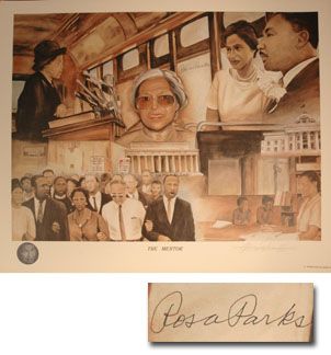 Rosa Parks Signed Poster