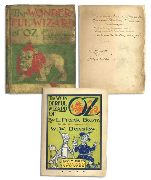 L. Frank Baum Signed and Dedicated ''Wonderful Wizard of Oz'' -- With Scarce Poem Handwritten by Baum -- ''...Mosquitoes charm me / They cannot harm me / For I am Mr. Dooley-ooley-oo!...''