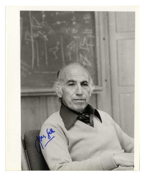 Polio Vaccine Pioneer Jonas Salk Signed 8'' x 10'' Photo