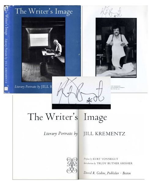Kurt Vonnegut Signed ''The Writer's Image'' -- Gorgeous Book of Photos of 1960's and 1970's Novelists