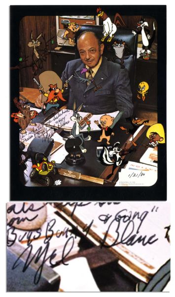 Mel Blanc Signed 8'' x 10'' Photo -- ''Eh - what's up...?''