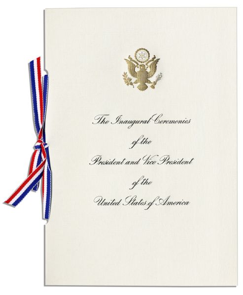 President Ronald Reagan 1985 Inauguration Official Invitation & Memorabilia