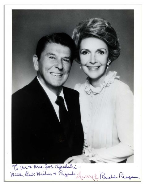 Ronald and Nancy Reagan Signed 8'' x 10'' Photo