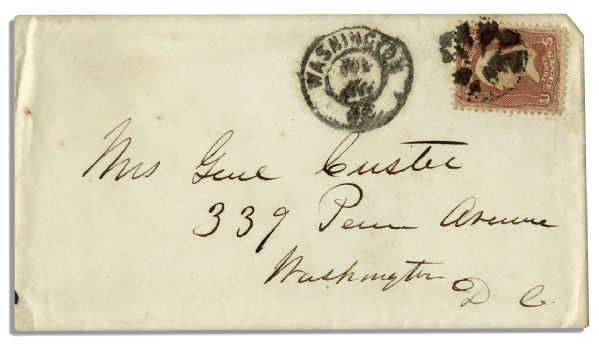 George Custer Signed Envelope 