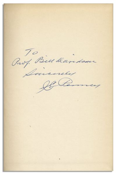 J. C. Penney ''Main Street Merchant'' Book Signed