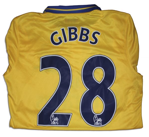 Arsenal Football Shirt Match Worn and Signed by Kieran Gibbs 