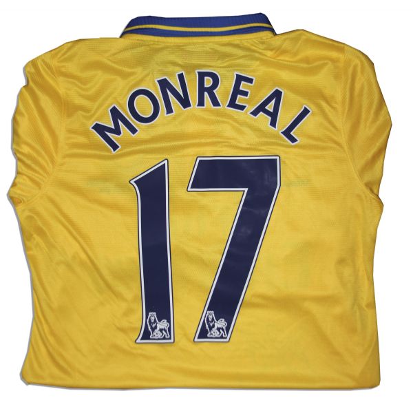 Arsenal Nacho Monreal Signed Soccer Jersey