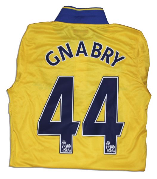 Arsenal Football Shirt Match Worn and Signed by Serge Gnabry