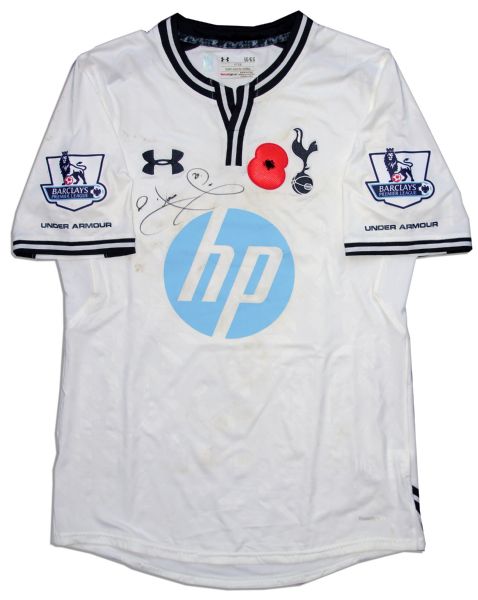 Michael Dawson Match Worn Tottenham Hotspur Match Worn Shirt Signed