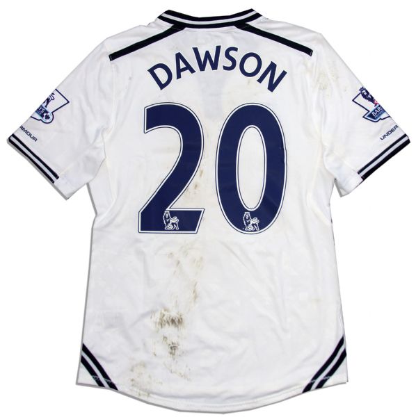 Michael Dawson Match Worn Tottenham Hotspur Match Worn Shirt Signed