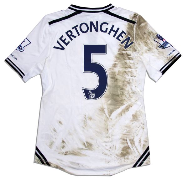 Jan Vertonghen Match Worn Tottenham Hotspur Match Worn Shirt Signed