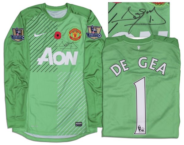 David DeGea Match Worn Manchester United Shirt Signed