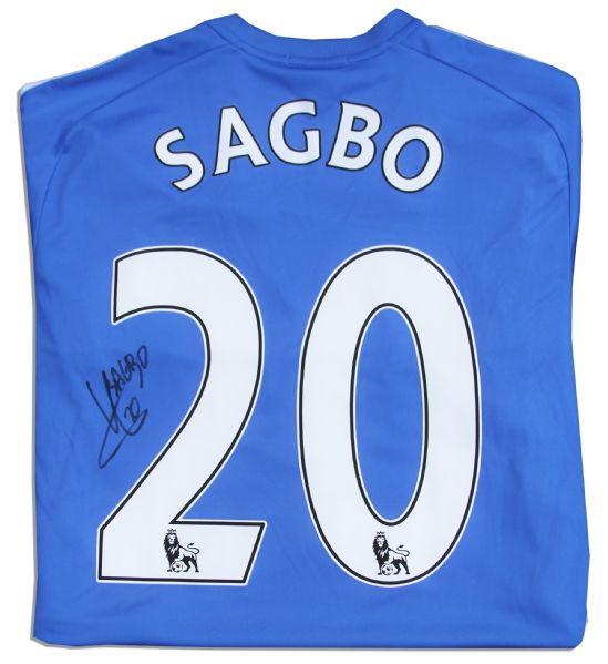 Yannick Sagbo Match Worn Hull City Football Shirt Signed